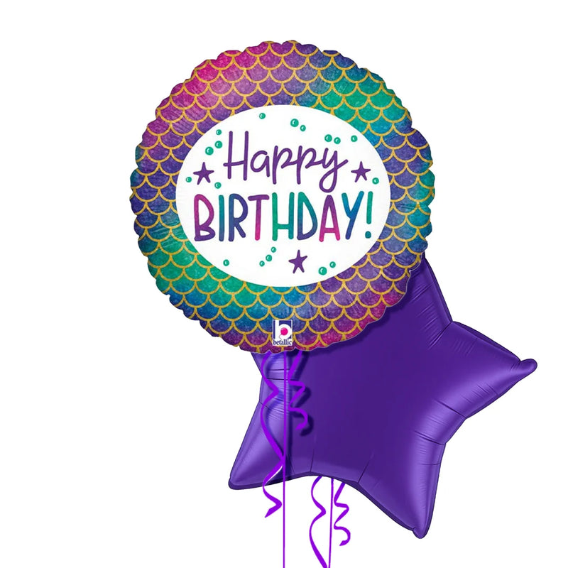 Mermaid Happy Birthday Balloon Bouquet