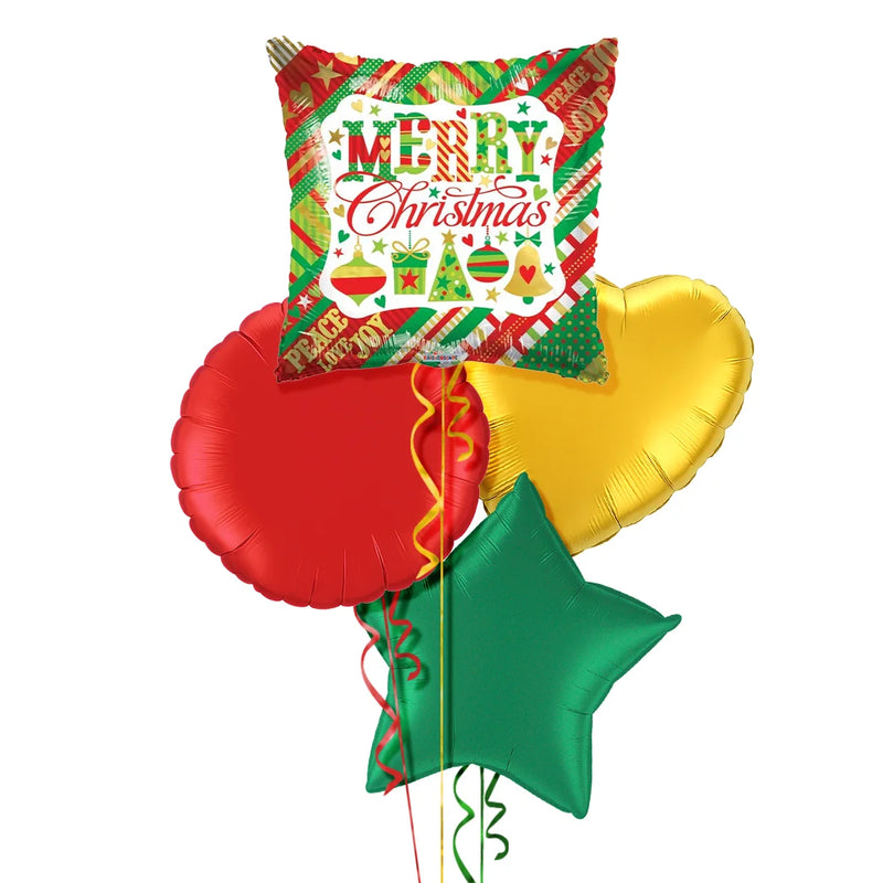 Merry Christmas Festive Balloon Bouquet