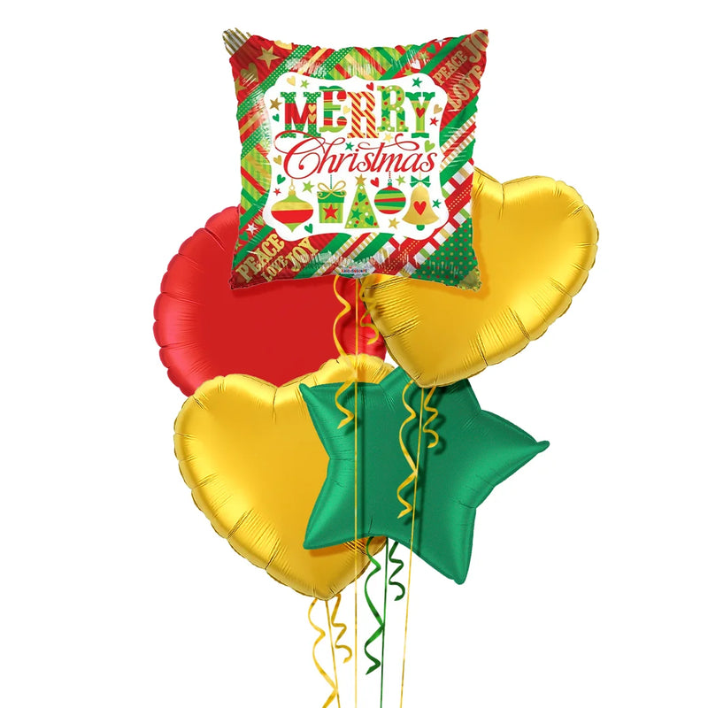 Merry Christmas Festive Balloon Bouquet