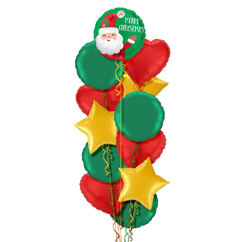 Merry Christmas Santa Balloon Bouquet