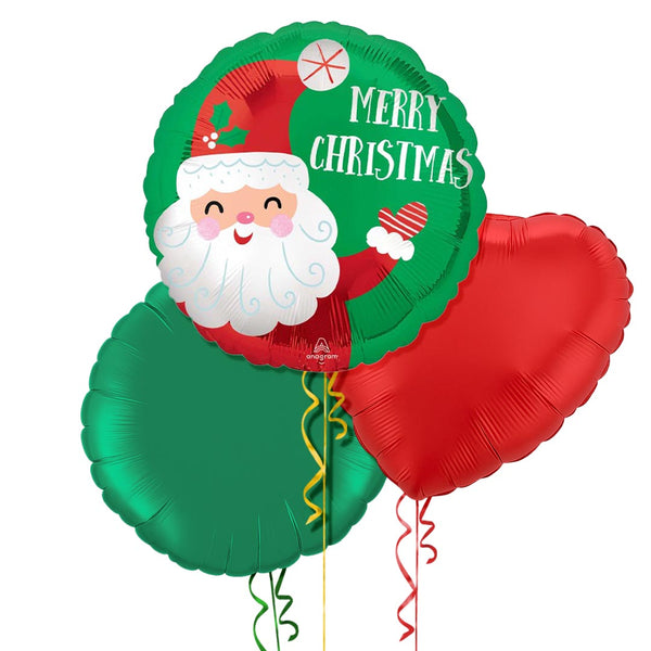 Merry Christmas Santa Balloon Bouquet