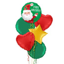 Merry Christmas Santa Balloon Bouquet