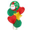 Merry Christmas Santa Balloon Bouquet