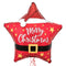 Merry Christmas Santa Star Balloon Bouquet