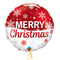 Merry Christmas Snowflakes Cute Balloon Bouquet
