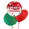 Merry Christmas Snowflakes Cute Balloon Bouquet