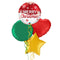 Merry Christmas Snowflakes Cute Balloon Bouquet