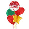 Merry Christmas Snowflakes Cute Balloon Bouquet
