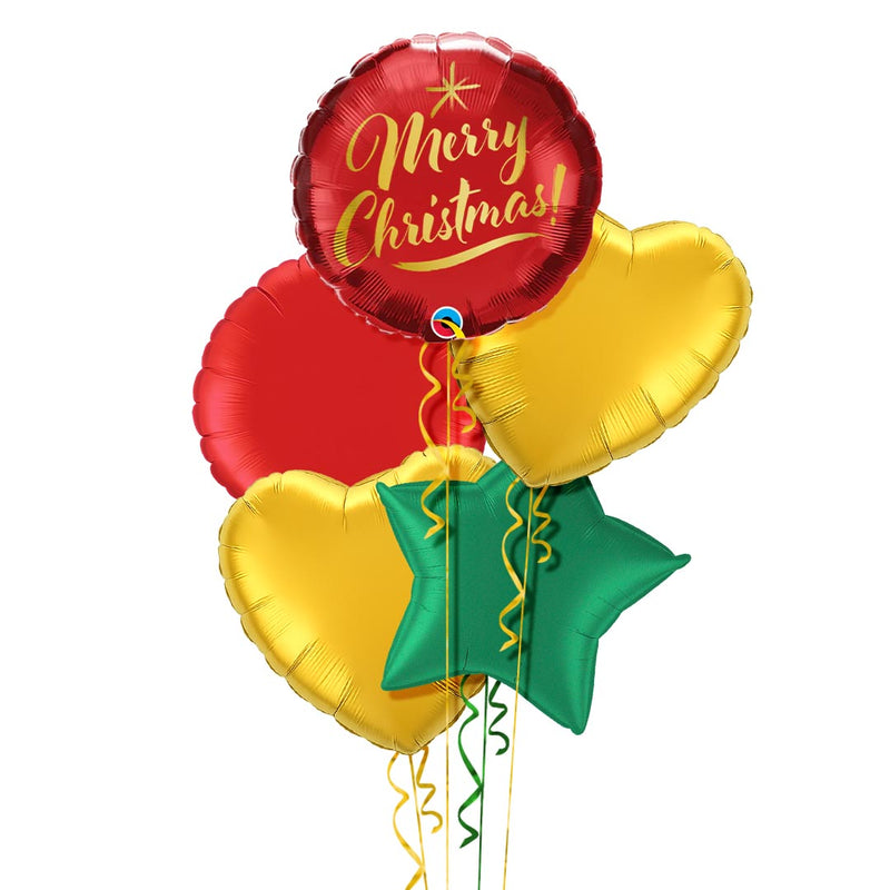 Merry Christmas Splendid Balloon Bouquet
