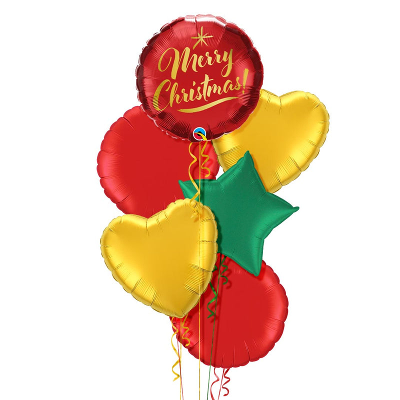 Merry Christmas Splendid Balloon Bouquet