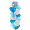 Merry Christmas Santa in Blue Balloon Bouquet