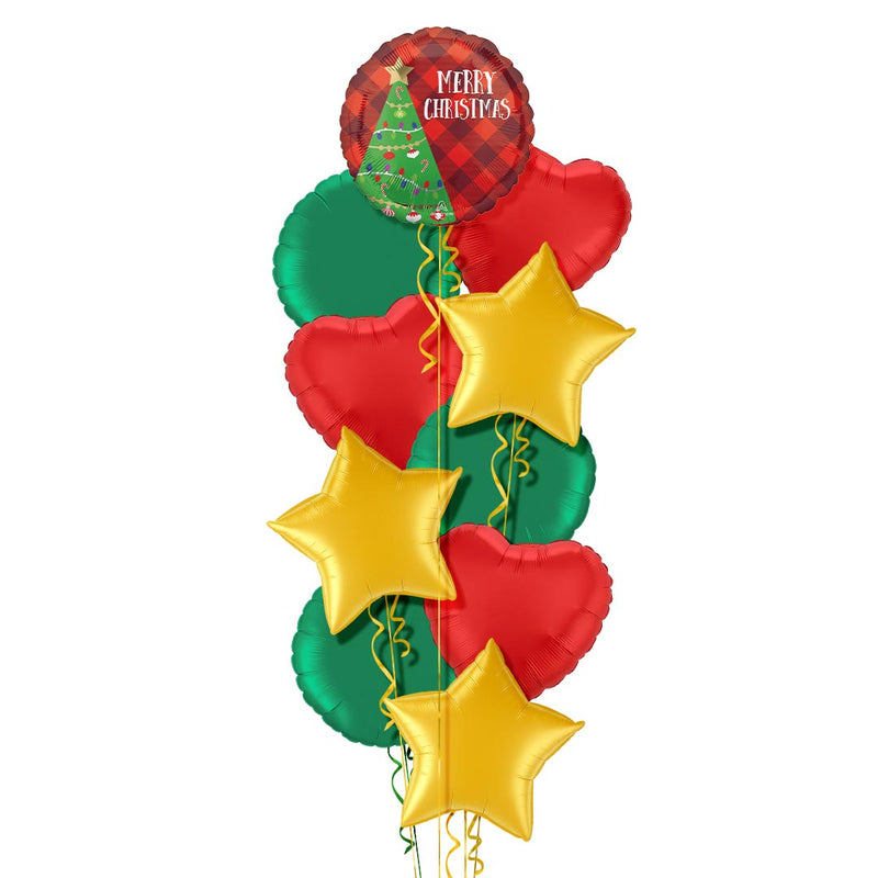 Merry Christmas Tree Balloon Bouquet