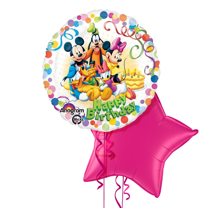 Mickey Mouse and Friends Happy Birthday Foil Balloon Bouquet