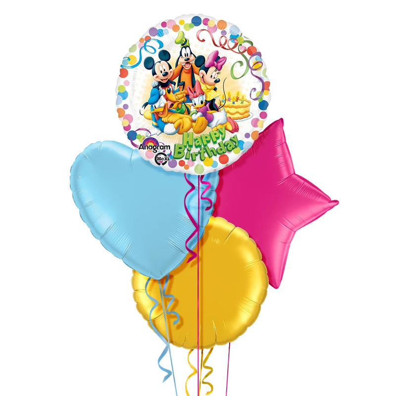 Mickey Mouse and Friends Happy Birthday Foil Balloon Bouquet