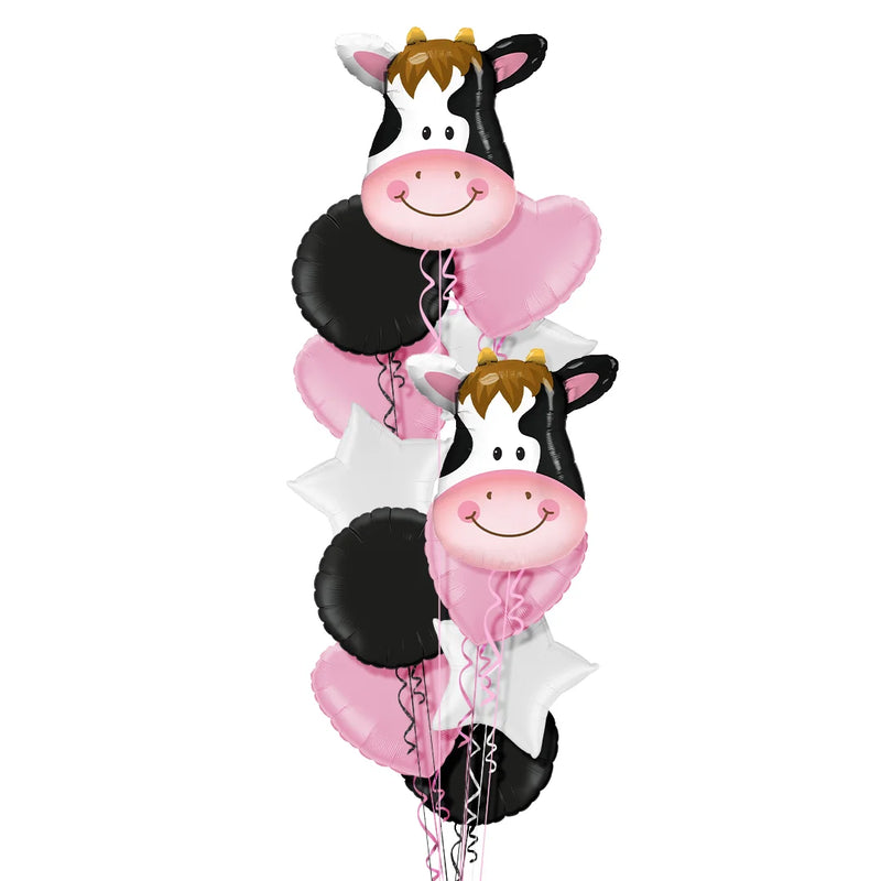 Moo Cow Foil Balloon Bouquet