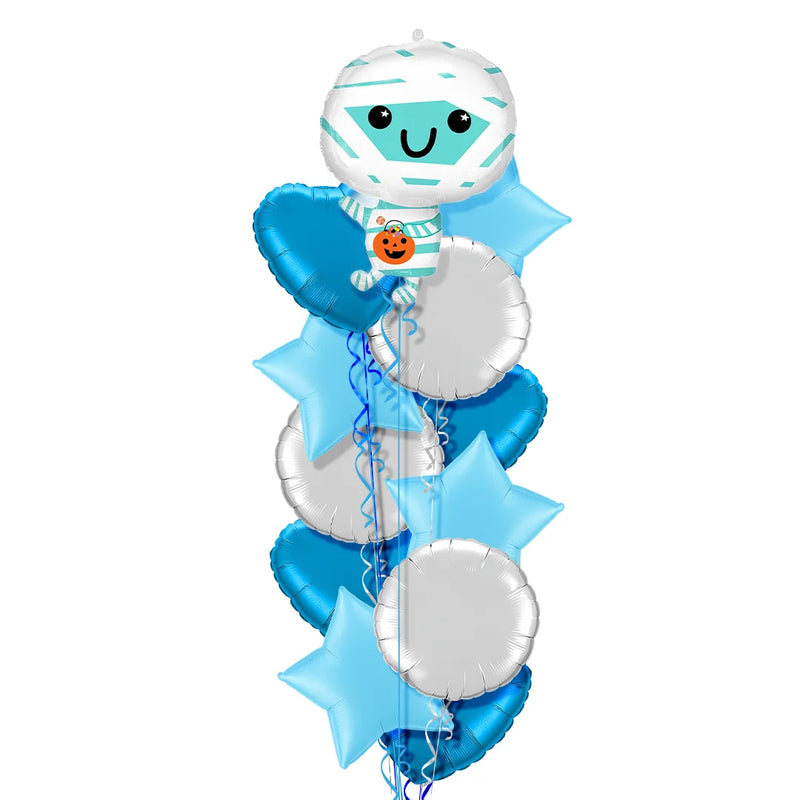 Mummy Blue Halloween Balloon Bouquet