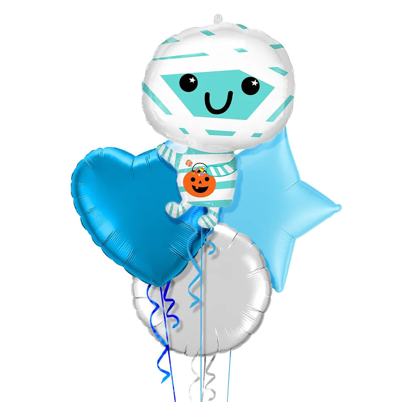 Mummy Blue Halloween Balloon Bouquet