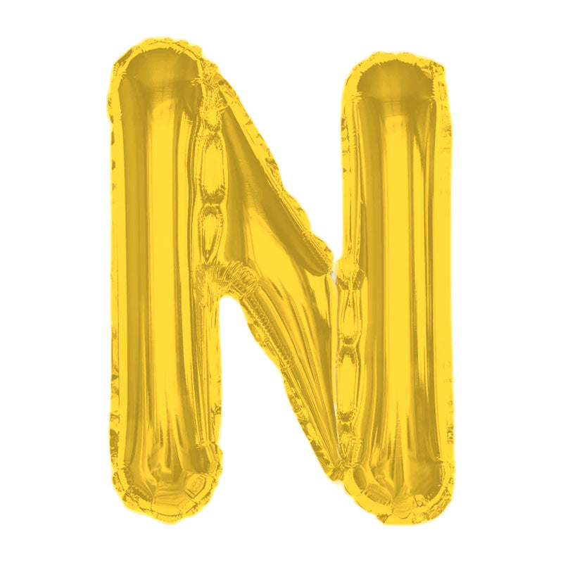 Any Gold Letter Super Shape Foil Balloon