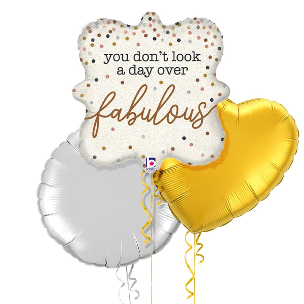 Not a Day over Fabulous Birthday Balloon Bouquet