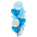 On Your Christening Boy Foil Balloon Bouquet