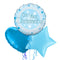 On Your Christening Boy Foil Balloon Bouquet