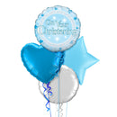 On Your Christening Boy Foil Balloon Bouquet