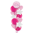 On Your Christening Shiny Pink Foil Balloon Bouquet
