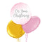 On Your Christening Pink Foil Balloon Bouquet