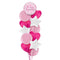 On Your Christening Shiny Pink Foil Balloon Bouquet