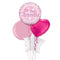 On Your Christening Shiny Pink Foil Balloon Bouquet