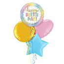 Opal Birthday Rainbow Holographic Birthday Foil Balloon Bouquet
