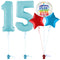 Pastel Blue 15th Birthday Balloon Bouquet Set
