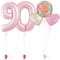 Pastel Pink 90th Birthday Balloon Bouquet Set