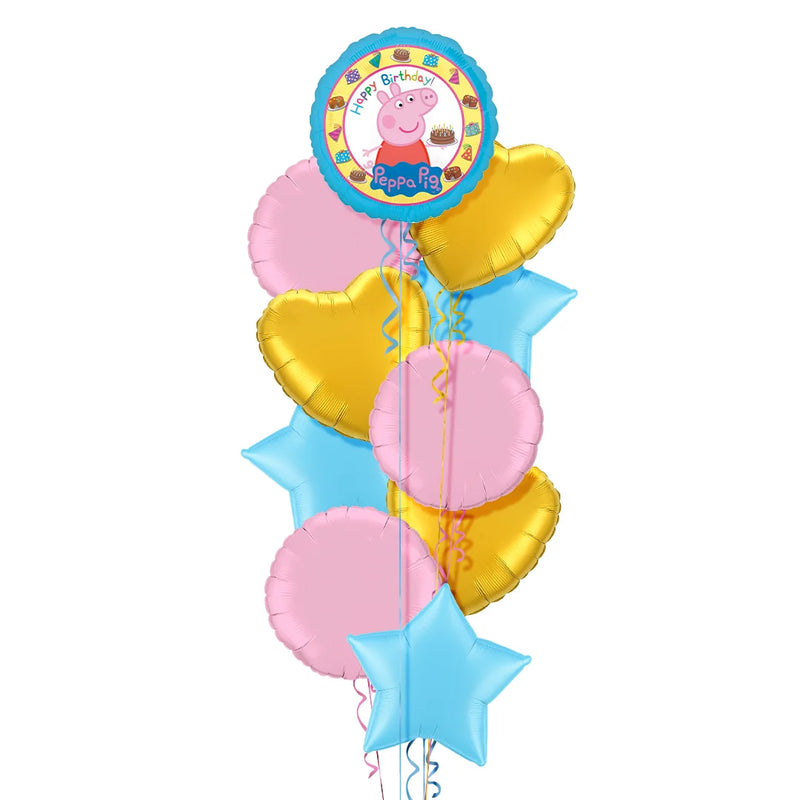 Peppa Pig Happy Birthday Balloon Bouquet