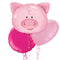 Cute Pink Piggy Balloon Bouquet