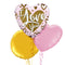 Pink and Gold I Love You Balloon Bouquet
