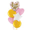 Pink and Gold I Love You Balloon Bouquet