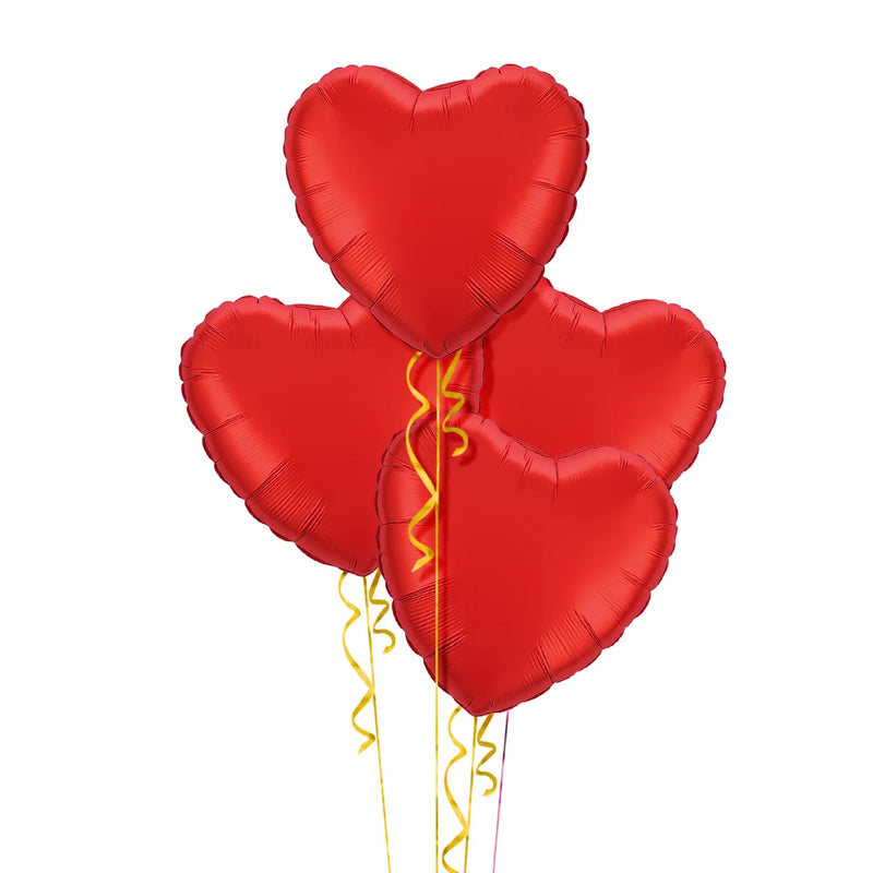 Red Hearts Balloon Bouquet