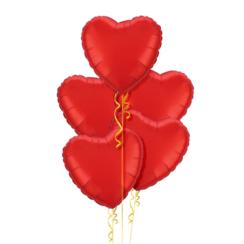 Red Hearts Balloon Bouquet