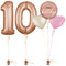 Rose Gold 10th Birthday Balloon Bouquet Set