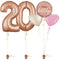 Rose Gold 20th Birthday Balloon Bouquet Set