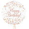 Happy Birthday Rose Gold Balloon Bouquet