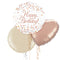 Happy Birthday Rose Gold Balloon Bouquet