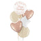 Happy Birthday Rose Gold Balloon Bouquet