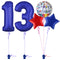 Royal Blue 13th Birthday Balloon Bouquet Set