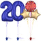 Royal Blue 20th Birthday Balloon Bouquet Set