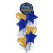 Royal Blue Happy Birthday Balloon Bouquet