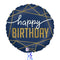 Royal Blue Happy Birthday Balloon Bouquet