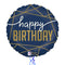 Royal Blue Happy Birthday Balloon Bouquet