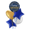 Royal Blue Happy Birthday Balloon Bouquet